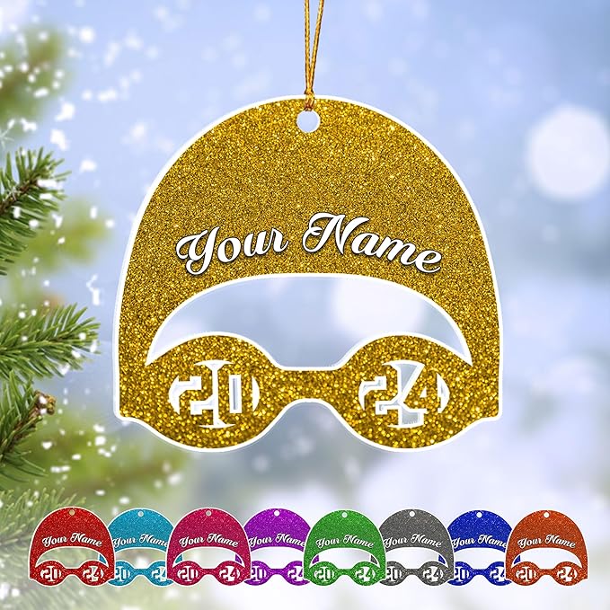 Personalized Swimming Ornament - Custom Swimmer Christmas Gift for Boys, Girls & Pool Lovers LL2