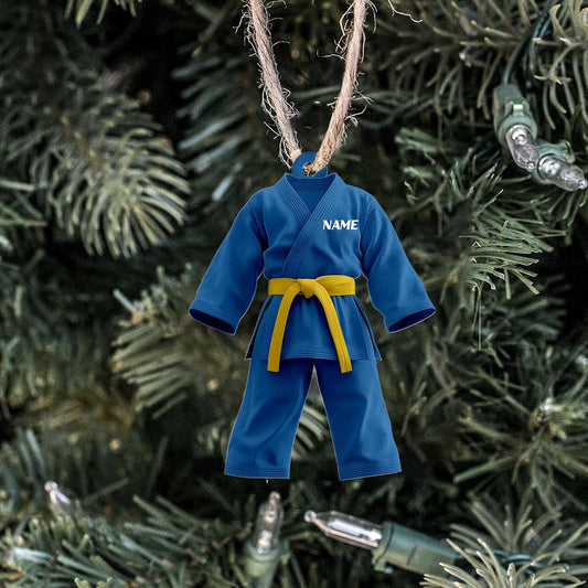 Custom Karate Christmas Ornament – Taekwondo & Jiu Jitsu Gift Krt18