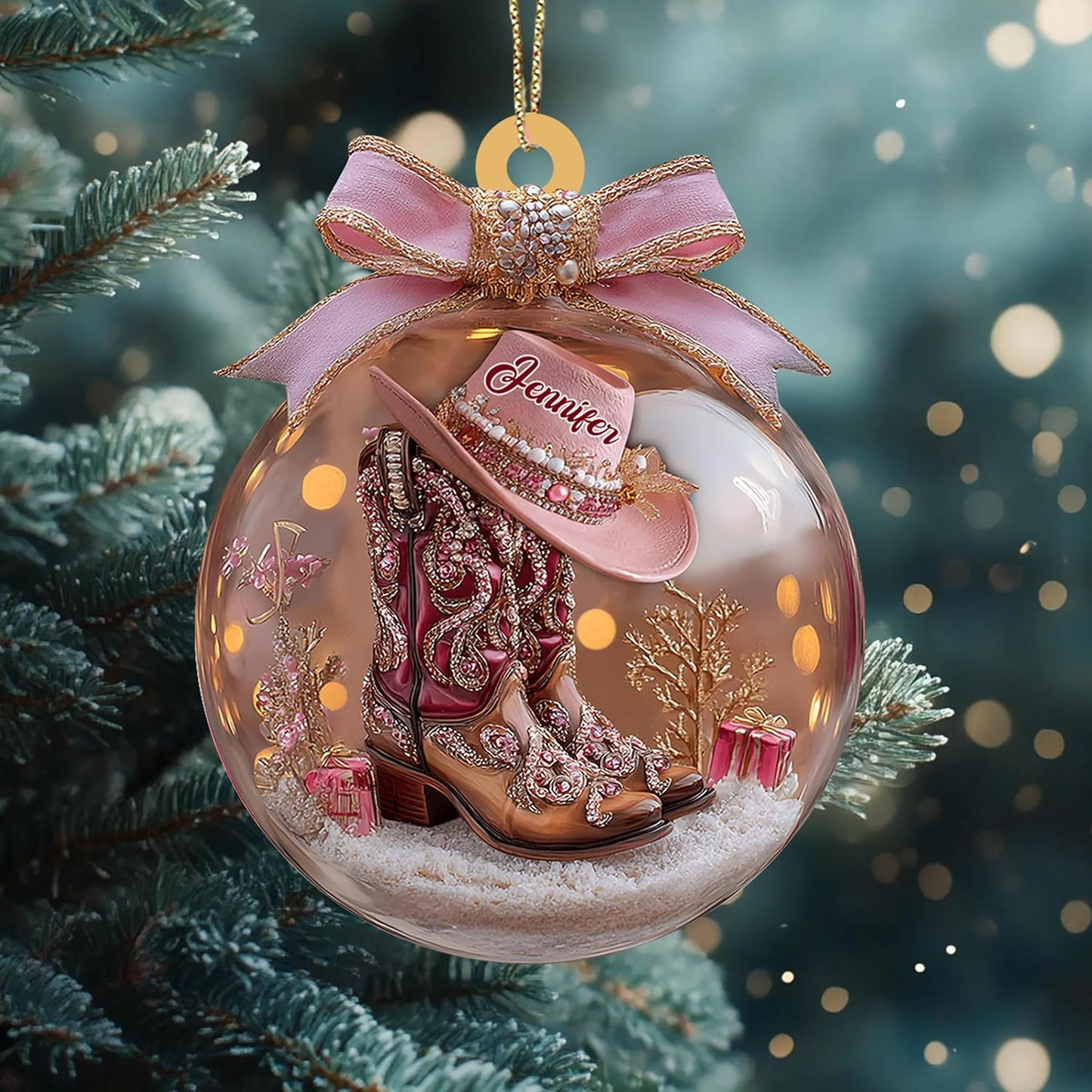 Custom Horse Riding Ornament | Personalized Equestrian Holiday Gift for Riders, Trainers & Horse Owners THH9