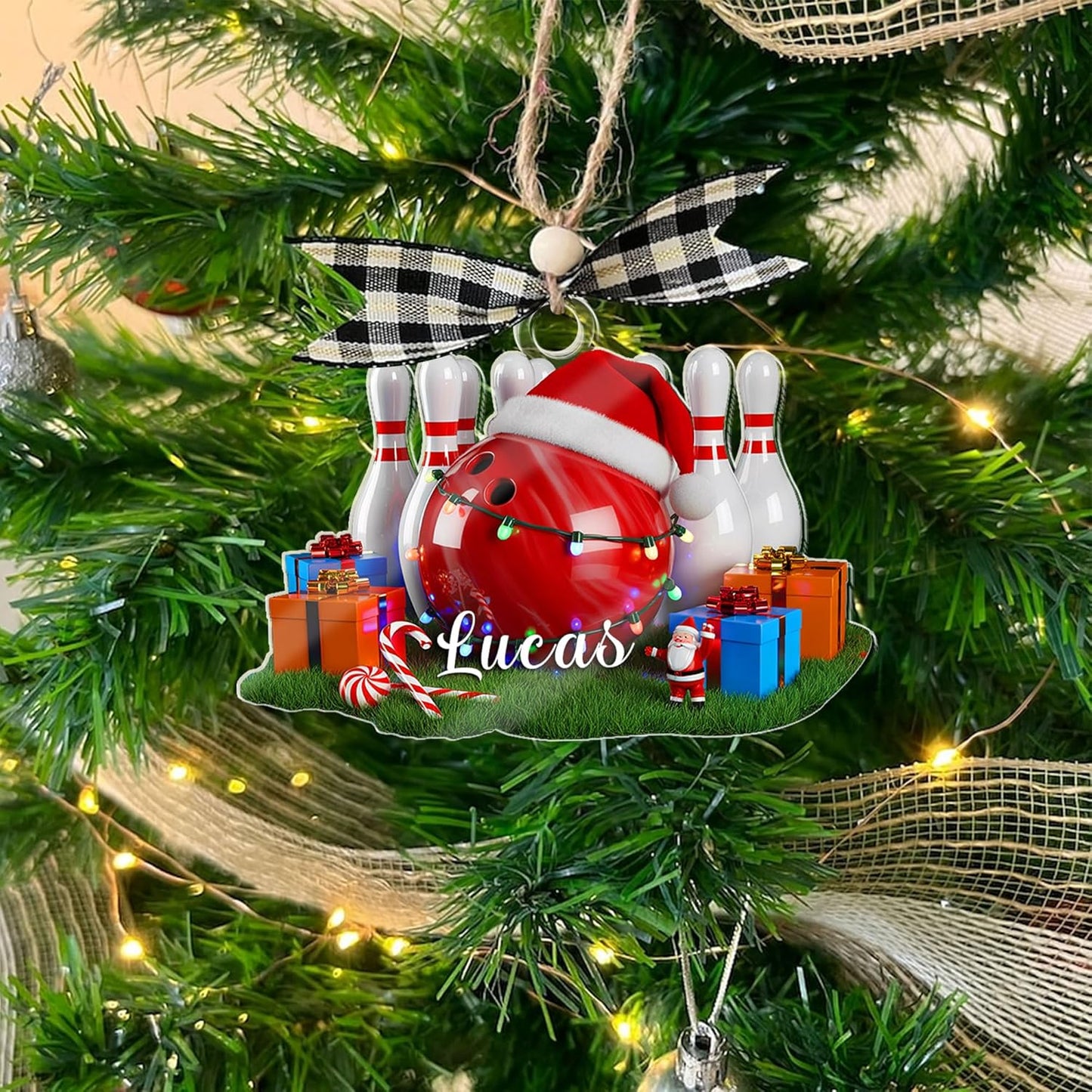 Custom Bowling Tools Ornament - Bowling Ornament Bowl 6