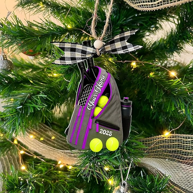 Personalized Tennis Christmas Ornament N06