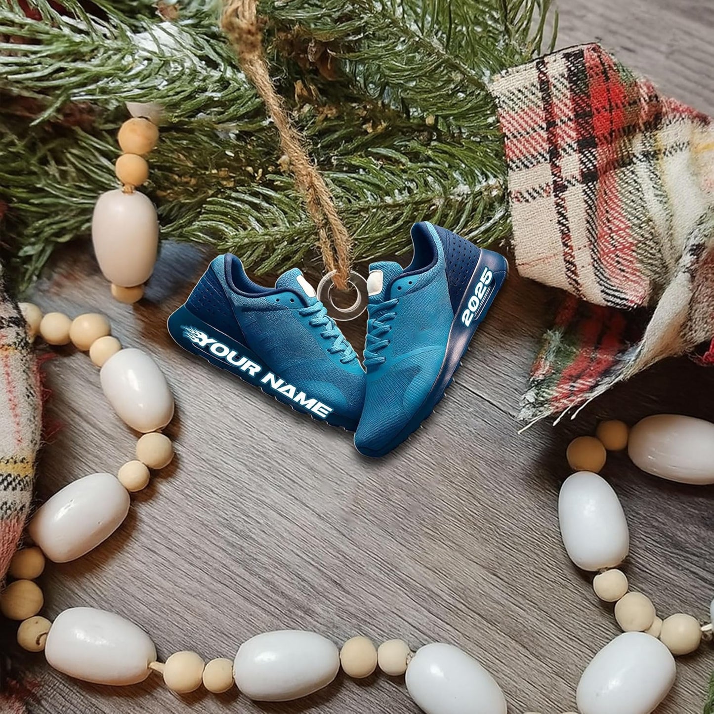 Personalized Marathon Christmas Ornament – Custom Name Acrylic Running Ornament, Marathon Runner Gift, Race Medal Keepsake TM2