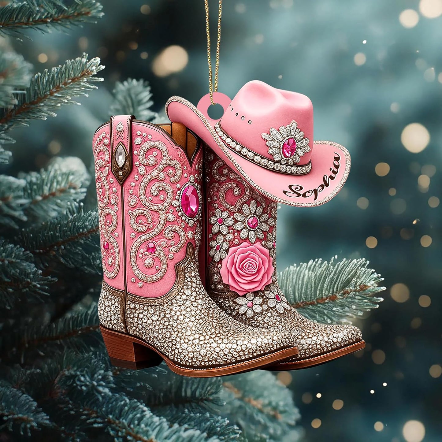 Custom Horse Riding Ornament | Personalized Equestrian Holiday Gift for Riders, Trainers & Horse Owners THH10