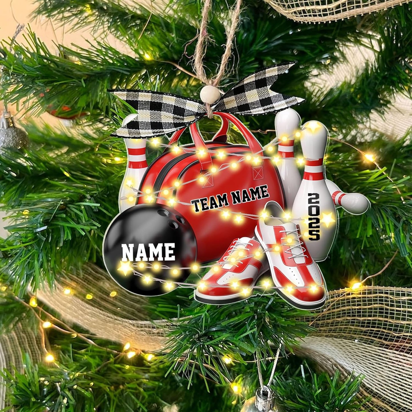 Custom Bowling Tools Ornament - Bowling Ornament Bowl 1