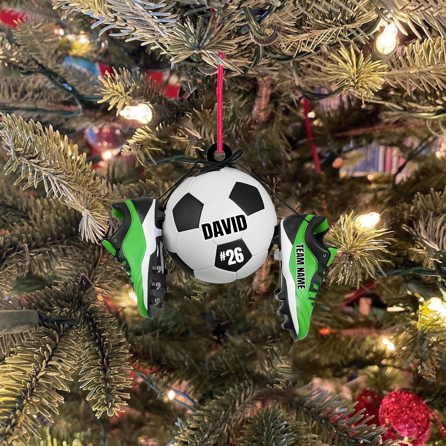 Custom Soccer Christmas Ornament Gift for Soccer Player Christmas Decor Tree Ornament  C13