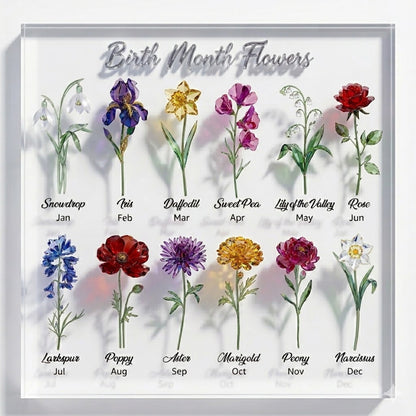 Custom Name Grandma Flower Garden Suncatcher - Personalized Mother's Day Gift THUC99