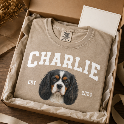Custom Photo Dog Unisex Wash T-Shirt, Personalized Pet Lover Gift | Gift For Dog Lovers