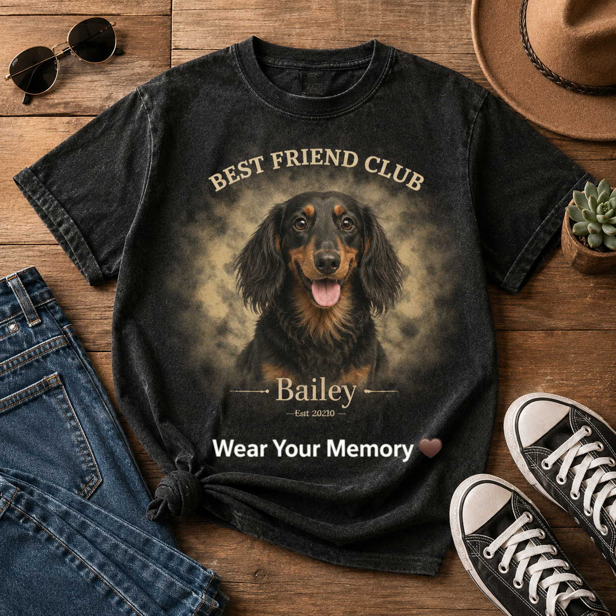 Custom Photo Dog Unisex Wash T-Shirt, Personalized Pet Lover Gift | Gift For Dog Lovers