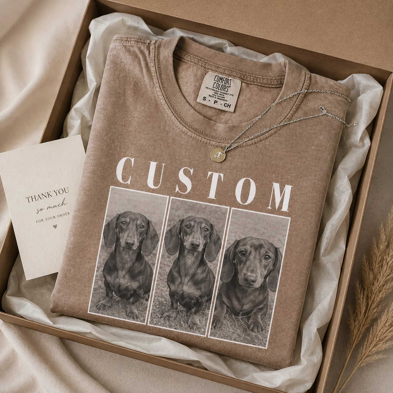 Custom Photo Dog Unisex Wash T-Shirt, Personalized Pet Lover Gift | Gift For Dog Lovers