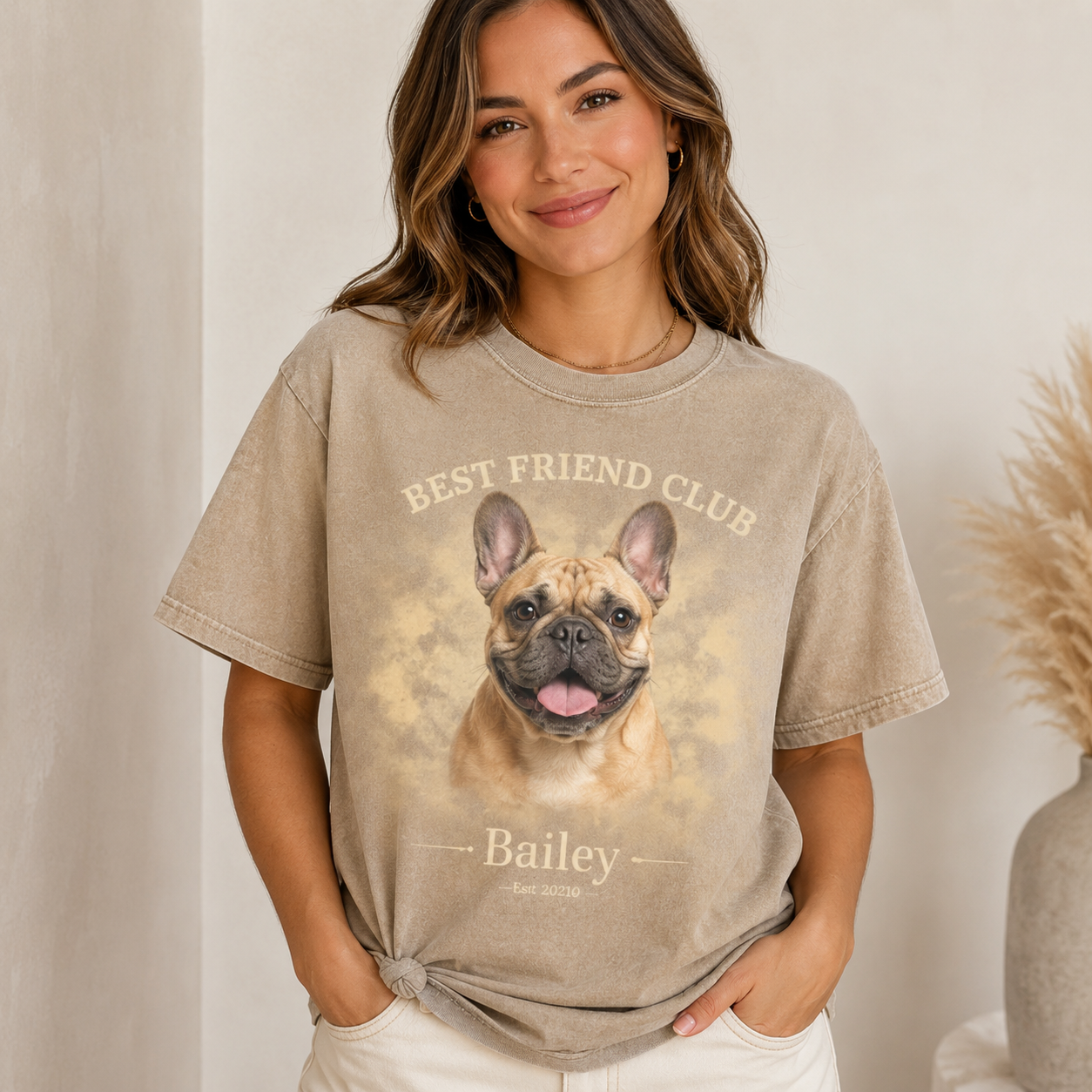Custom Photo Dog Unisex Wash T-Shirt, Personalized Pet Lover Gift | Gift For Dog Lovers