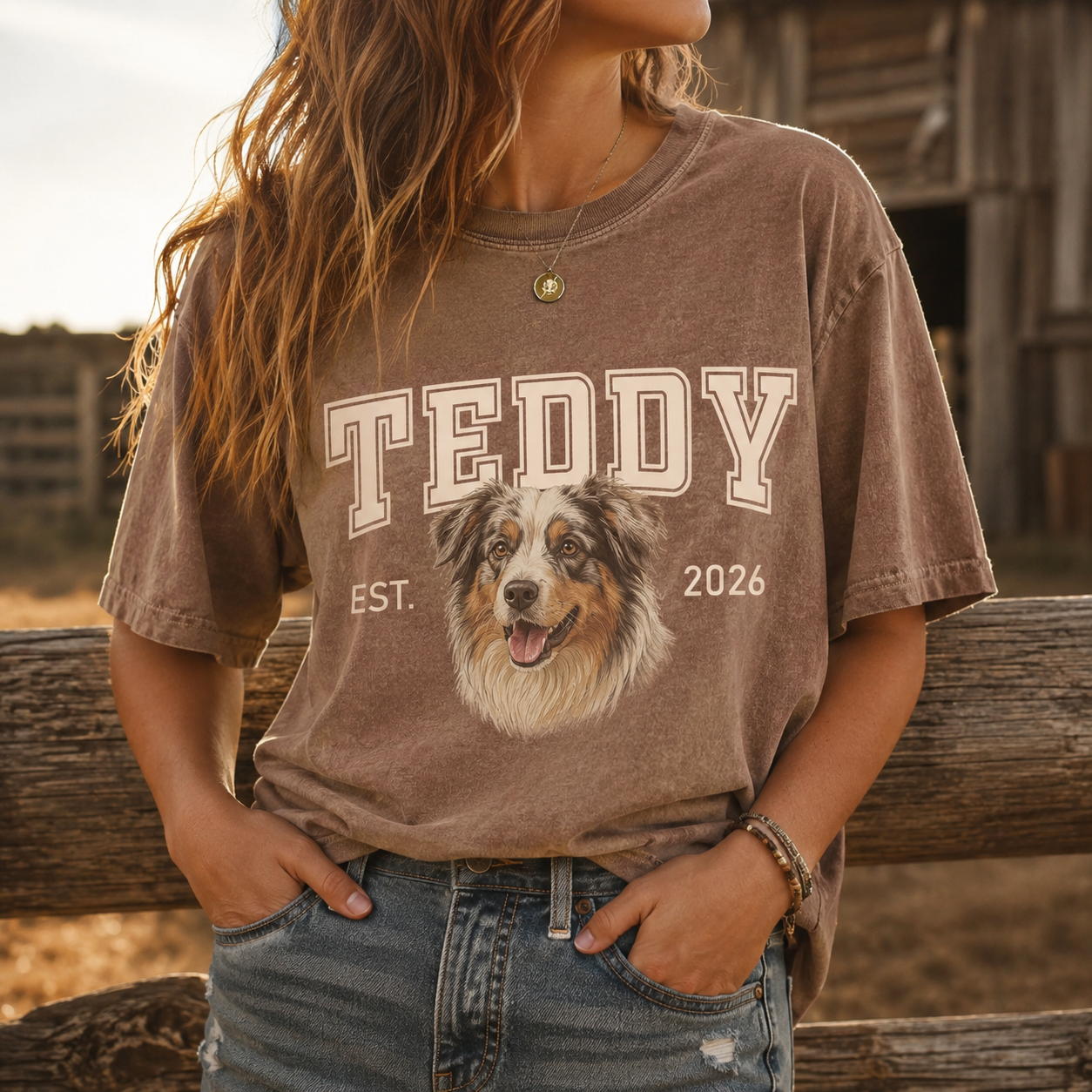 Custom Photo Dog Unisex Wash T-Shirt, Personalized Pet Lover Gift | Gift For Dog Lovers