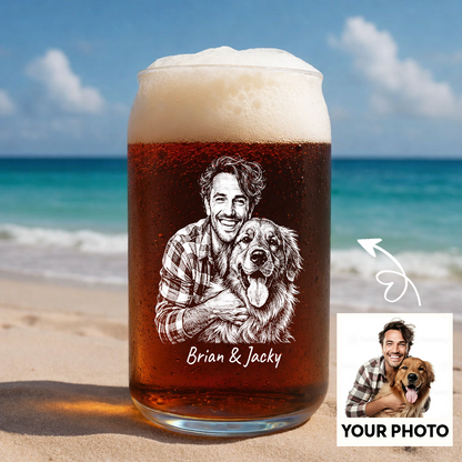Custom Photo Your Pet Memorial Wine Glass, Personalized Dog Cat Loss Gift THUC99
