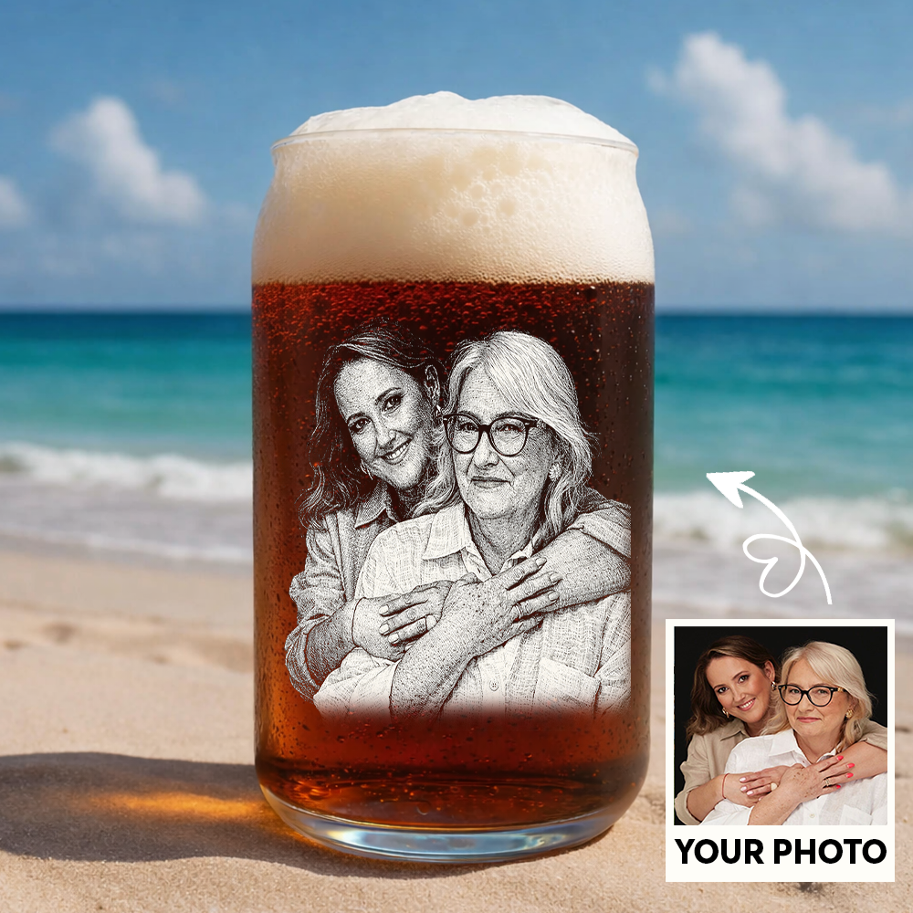 Custom Photo Mother's Day Stemless Wine Glass, Personalized Gift for Mom from Kids THUC99