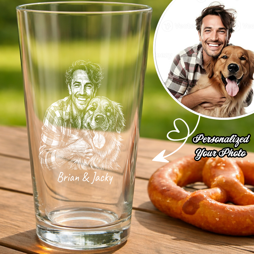 Custom Photo Your Pet Memorial Wine Glass, Personalized Dog Cat Loss Gift THUC99