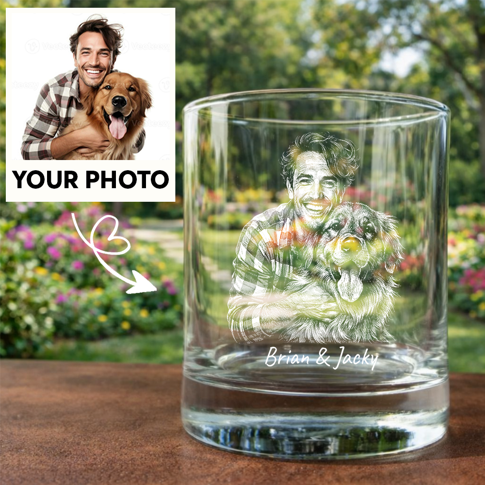 Custom Photo Your Pet Memorial Wine Glass, Personalized Dog Cat Loss Gift THUC99