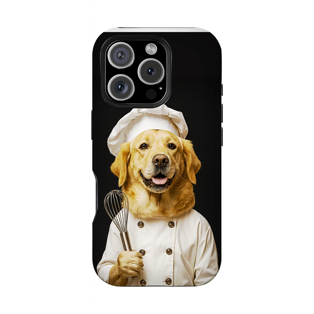 Custom Photo Dog Chef Phone Case _ Gift For Dog Lovers