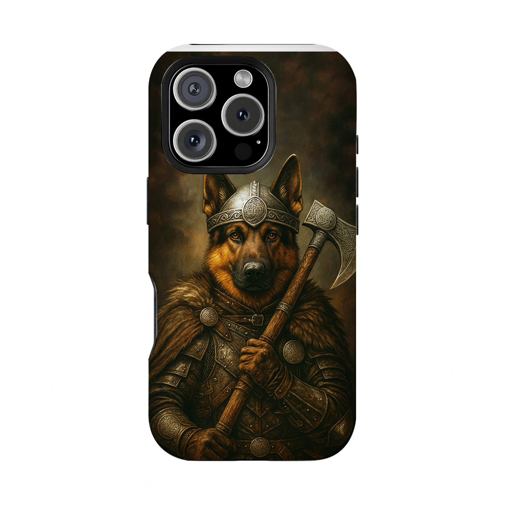 Custom Dog Photo Viking Warrior Phone Case _ Gift For Dog