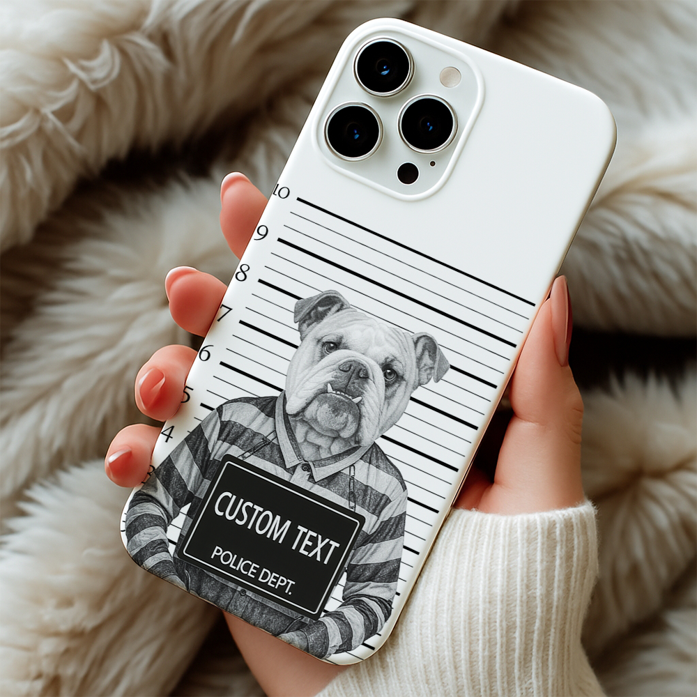 Custom Photo Dog Wanted By Pawlice Phone Case _ Gifts For Dog Lovers