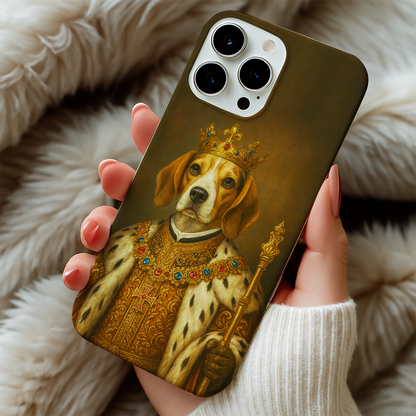 Custom Photo Dog King Royal Phone Case _ Gift For Dog Lovers