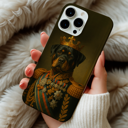 Custom Photo Dog King Crown Royal Phone Case _ Gift For Dog Lovers
