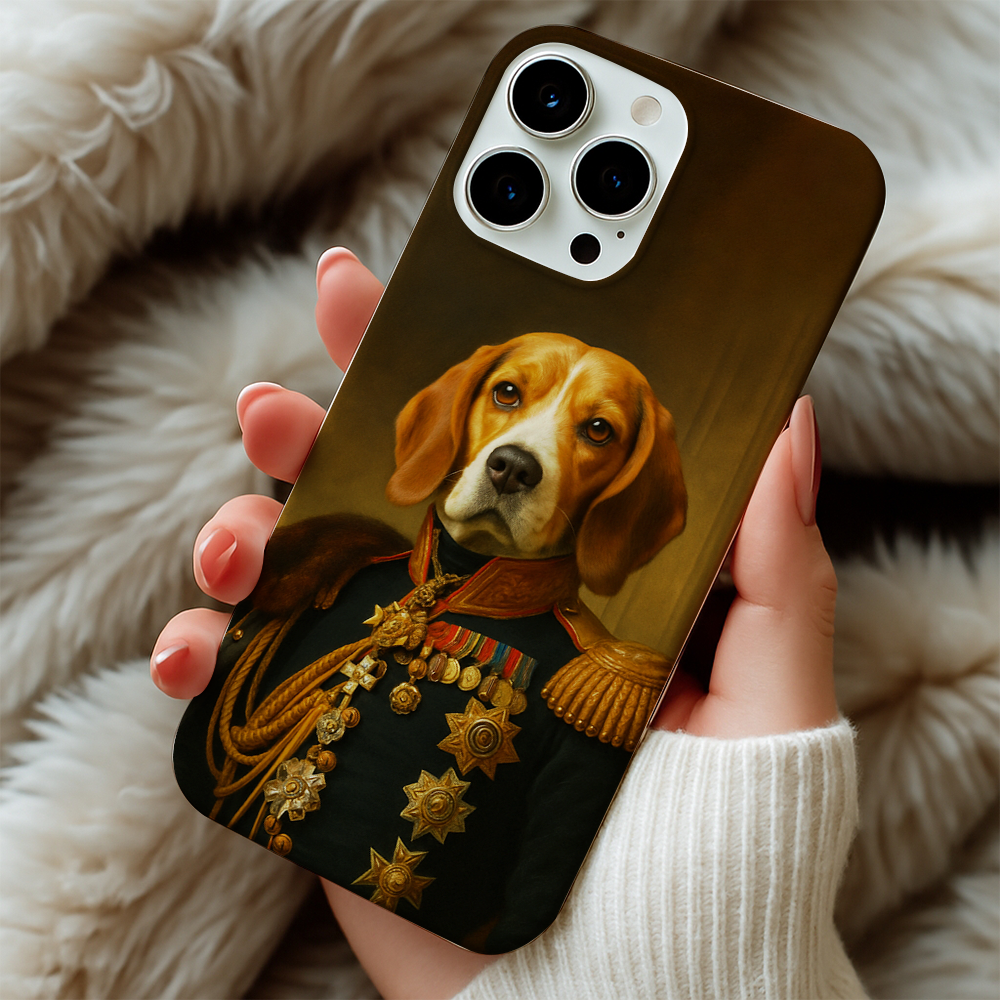 Custom Photo Dog Royal King Phone Case _ Gift For Dog Lovers