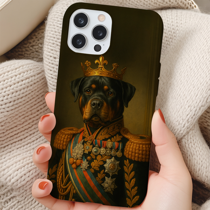 Custom Photo Dog King Crown Royal Phone Case _ Gift For Dog Lovers