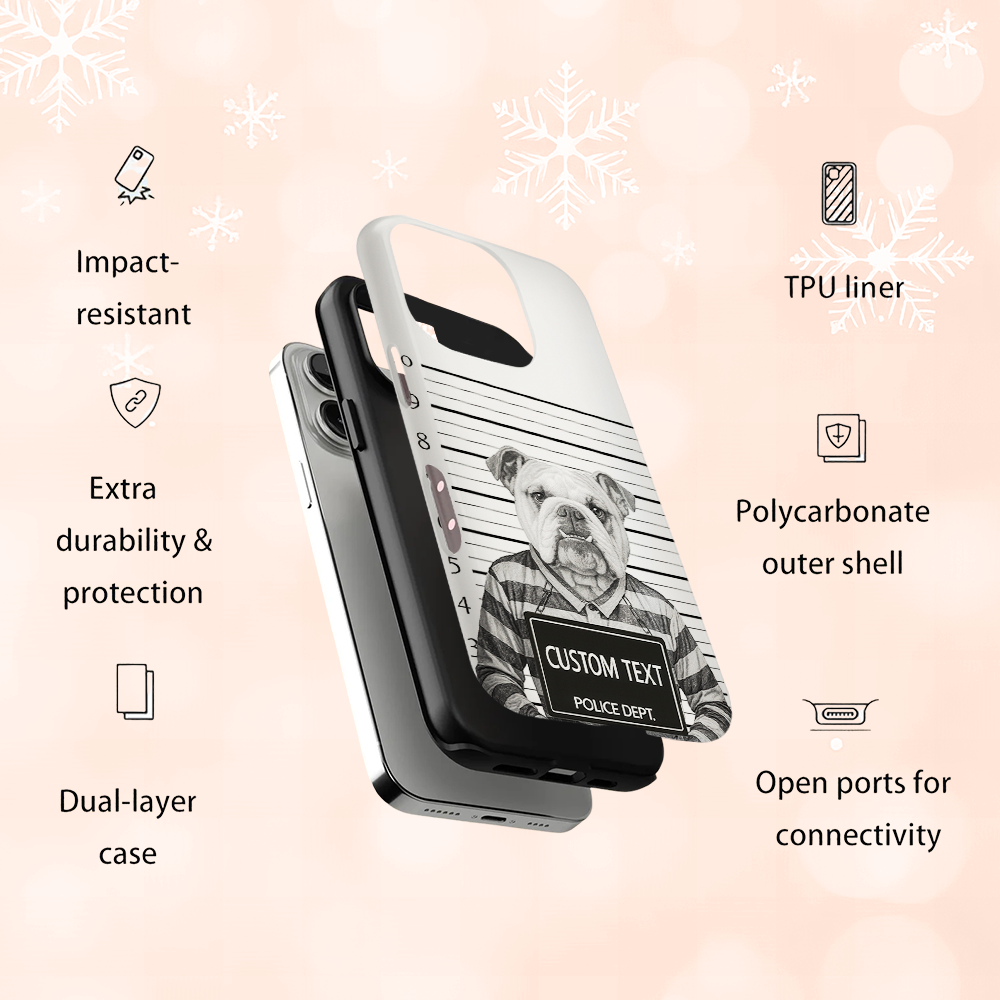 Custom Photo Dog Wanted By Pawlice Phone Case _ Gifts For Dog Lovers