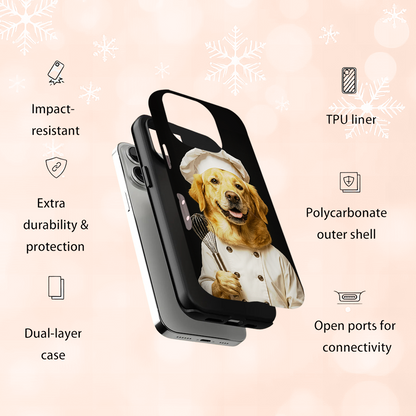 Custom Photo Dog Chef Phone Case _ Gift For Dog Lovers