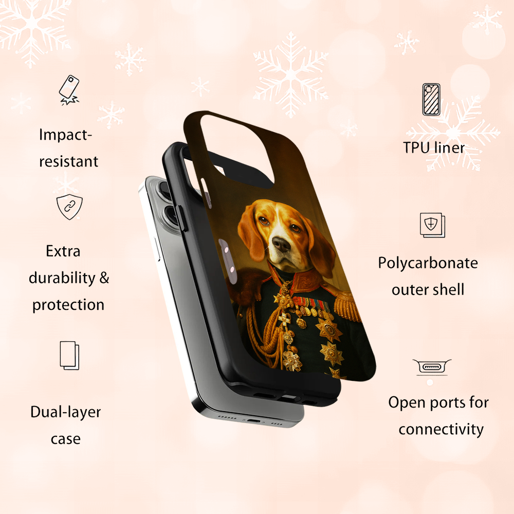 Custom Photo Dog Royal King Phone Case _ Gift For Dog Lovers