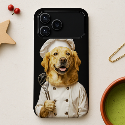 Custom Photo Dog Chef Phone Case _ Gift For Dog Lovers