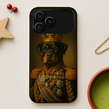 Custom Photo Dog King Crown Royal Phone Case _ Gift For Dog Lovers