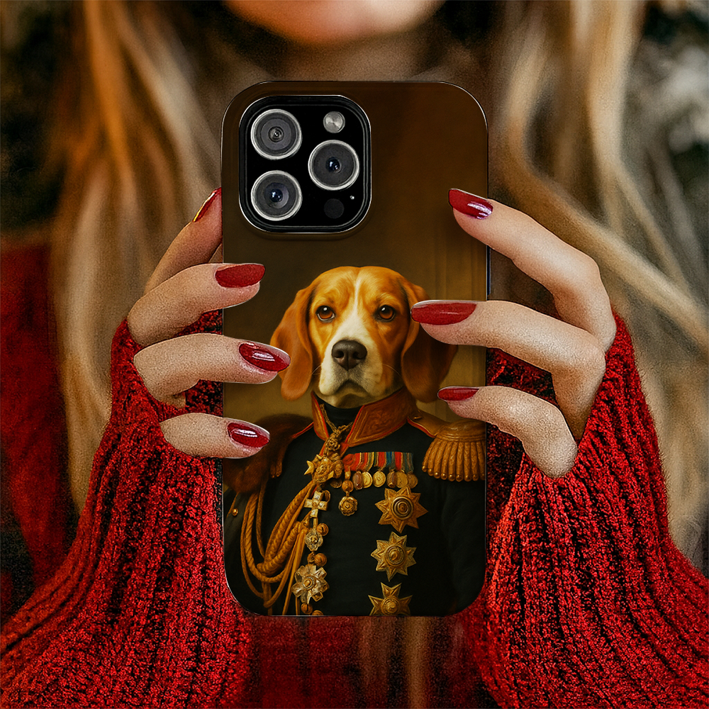 Custom Photo Dog Royal King Phone Case _ Gift For Dog Lovers