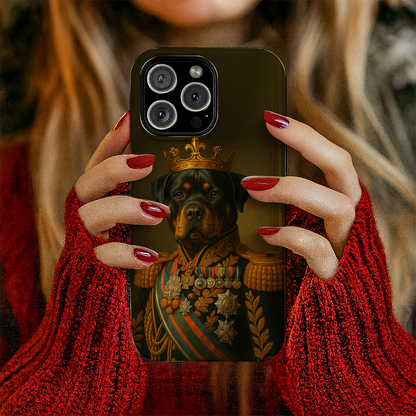 Custom Photo Dog King Crown Royal Phone Case _ Gift For Dog Lovers
