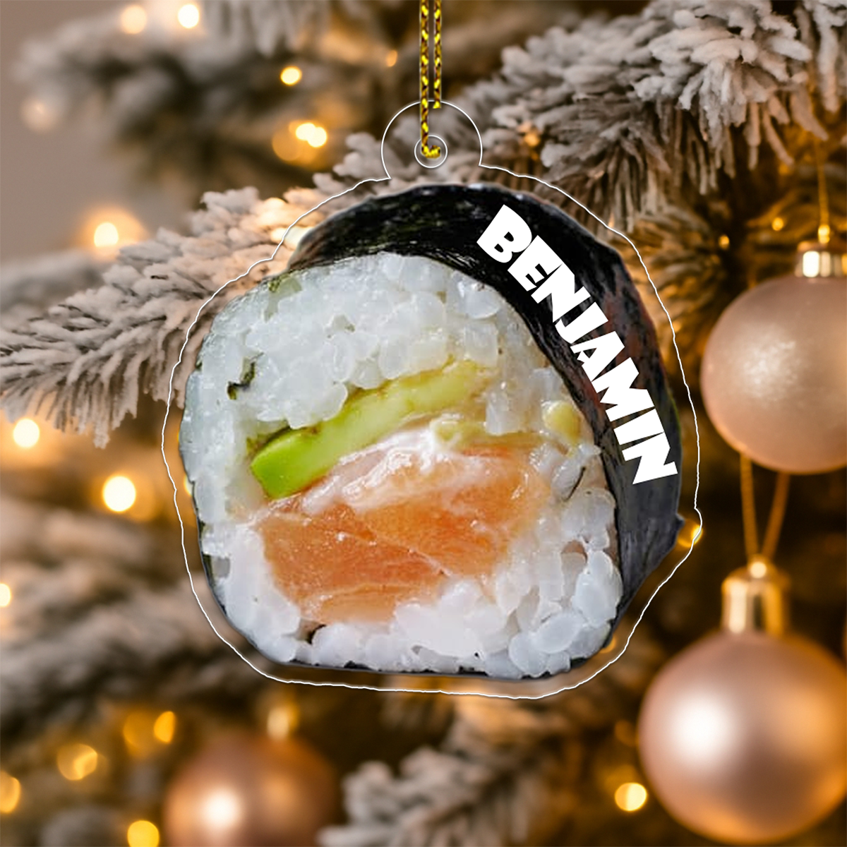 Custom Name Sushi Christmas 1