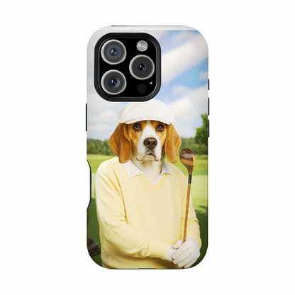Custom Photo Golfer Dog Phone Case Gift For Dog Lovers