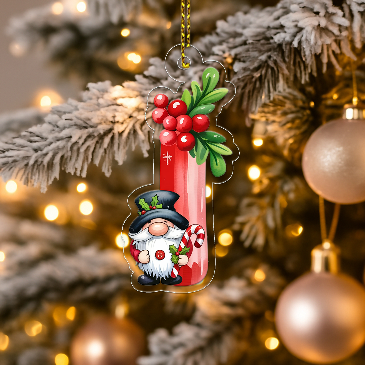 Letter I Acrylic Ornament Acrylic Ornament Christmas Gift