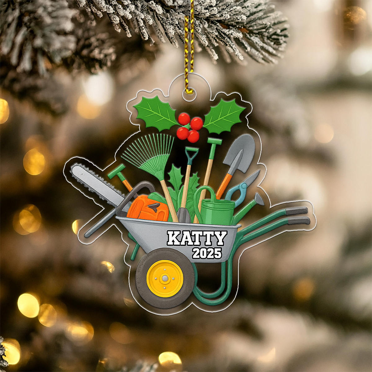 Custom Name Gardening Christmas,  Garden Uniform Tools