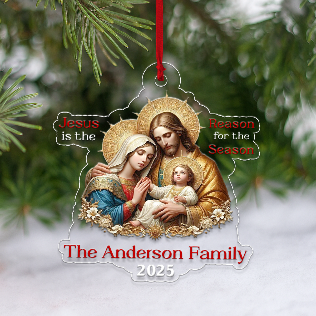 Custom Name Jesus Family