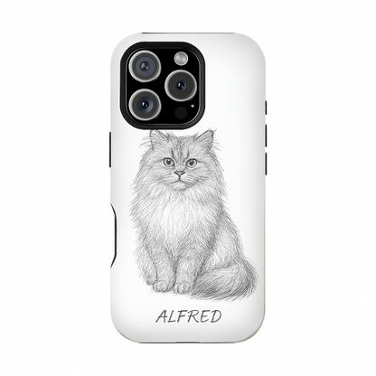 Custom Photo Cat Pencil Art