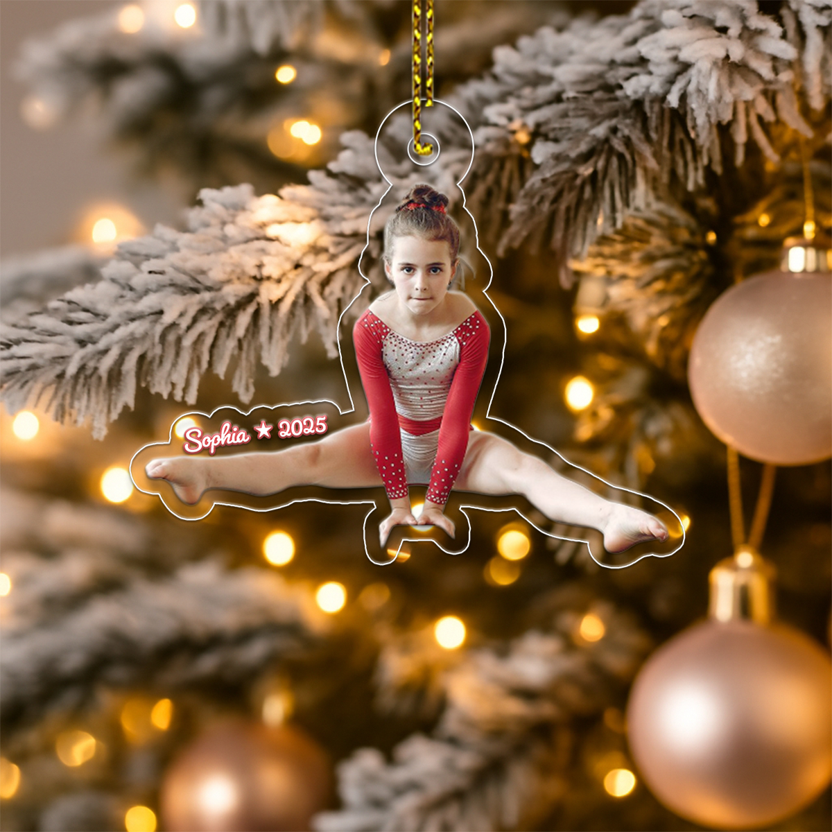 Custom Photo Gymnastics Xmas