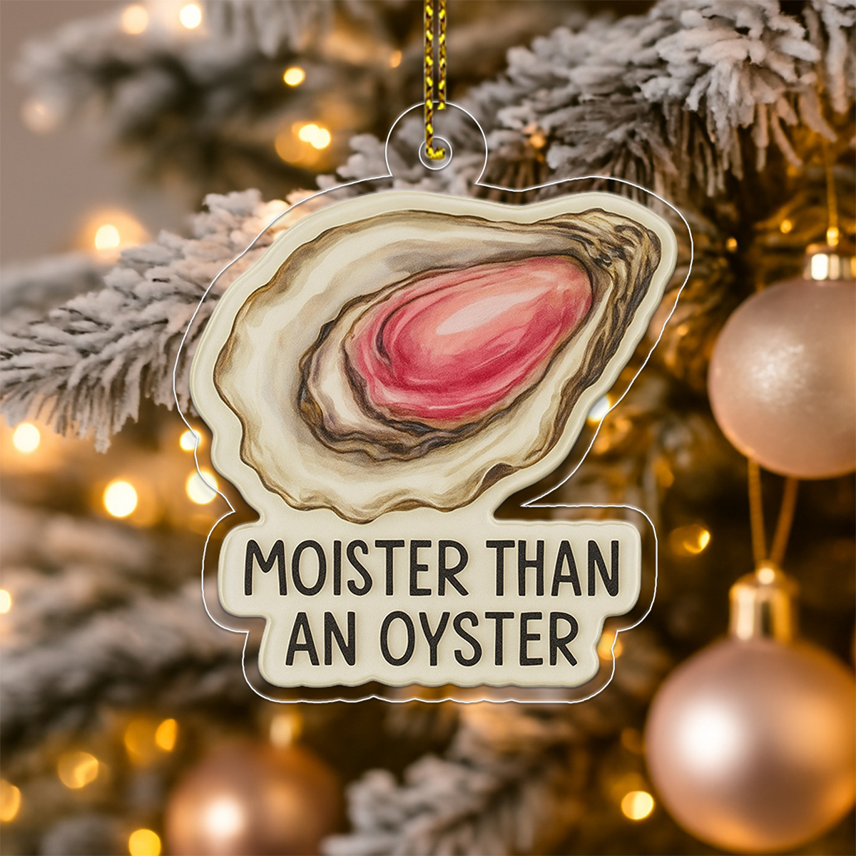 Personalized Moister Oyster Ornament