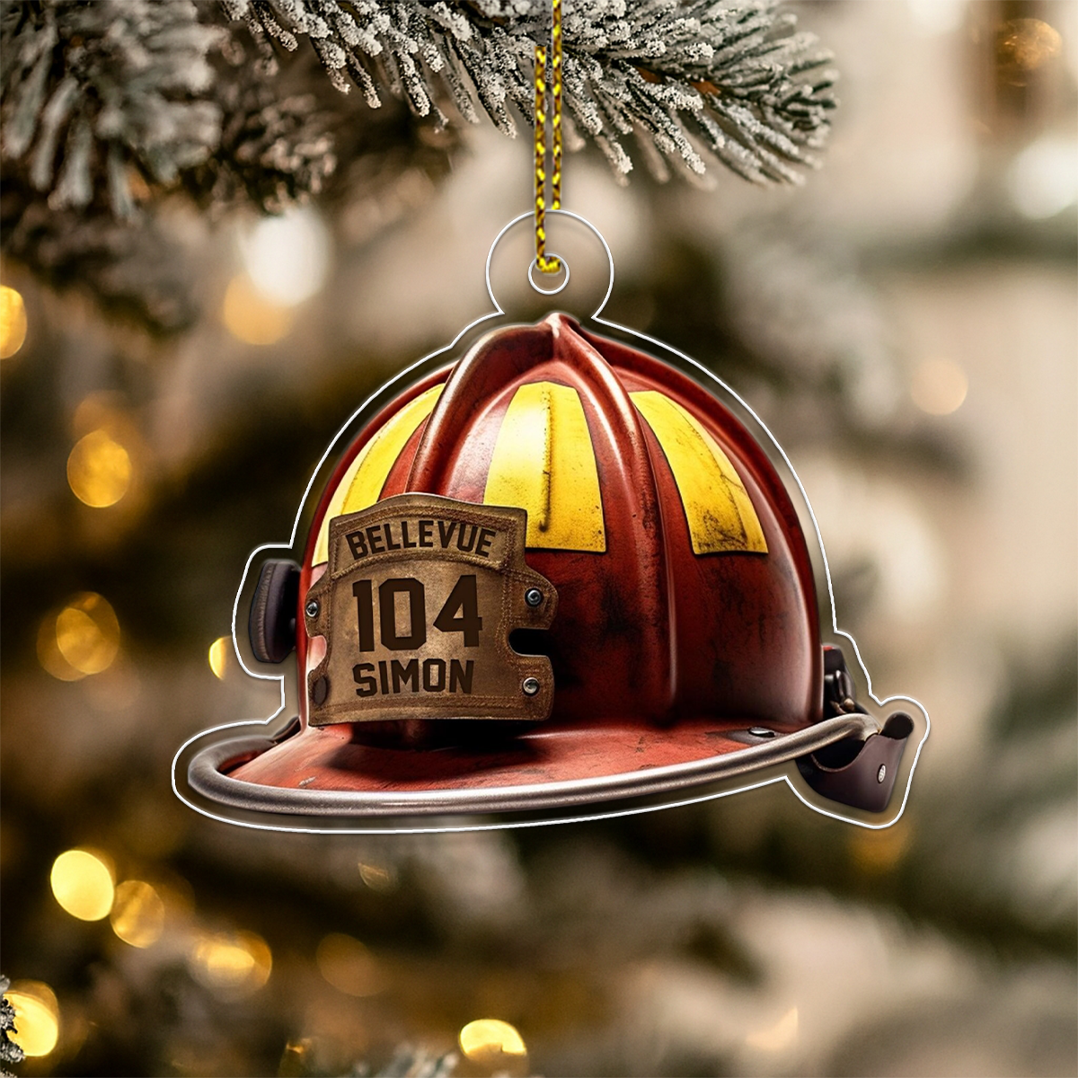 Custom Name Fireman's Helmet