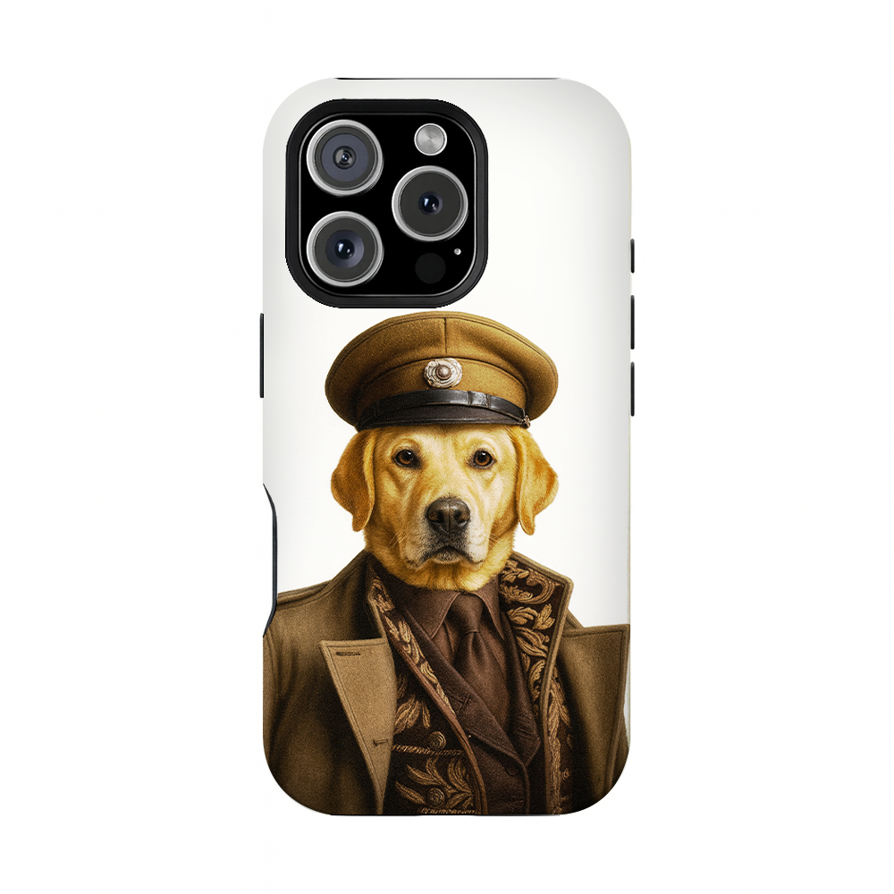 Custom Photo Captain Dog Phone Case