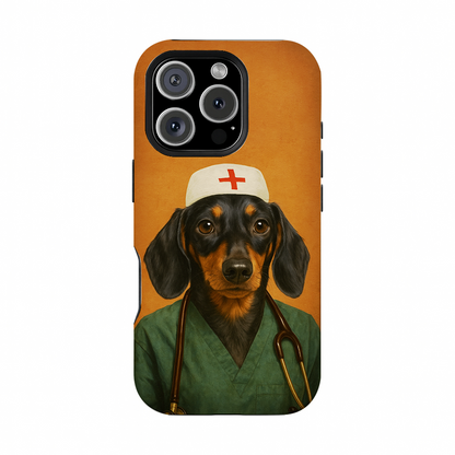 Custom Photo Nurse Dog Phone Case Gift For Dog Lovers