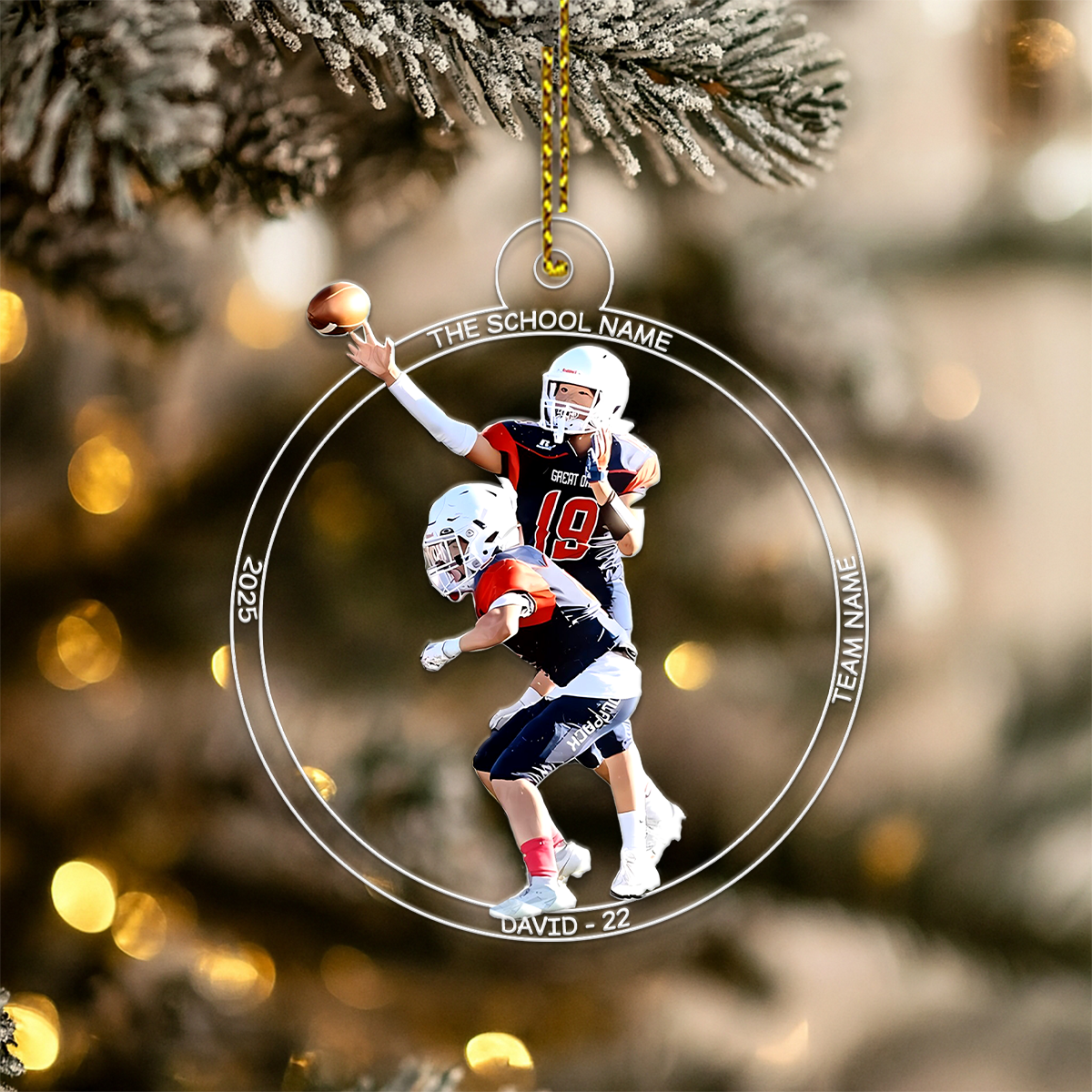 Custom Photo Football Player For Team
