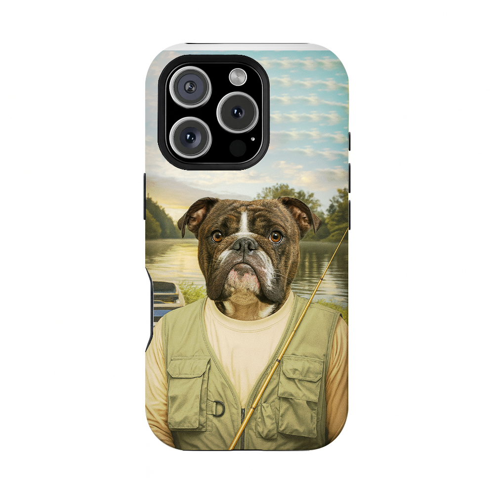 Custom Photo Fisherman Dog Phone Case