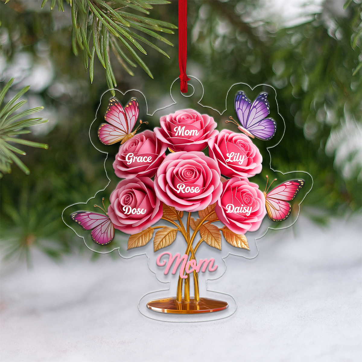 Personalized Butterfly Acrylic Ornament