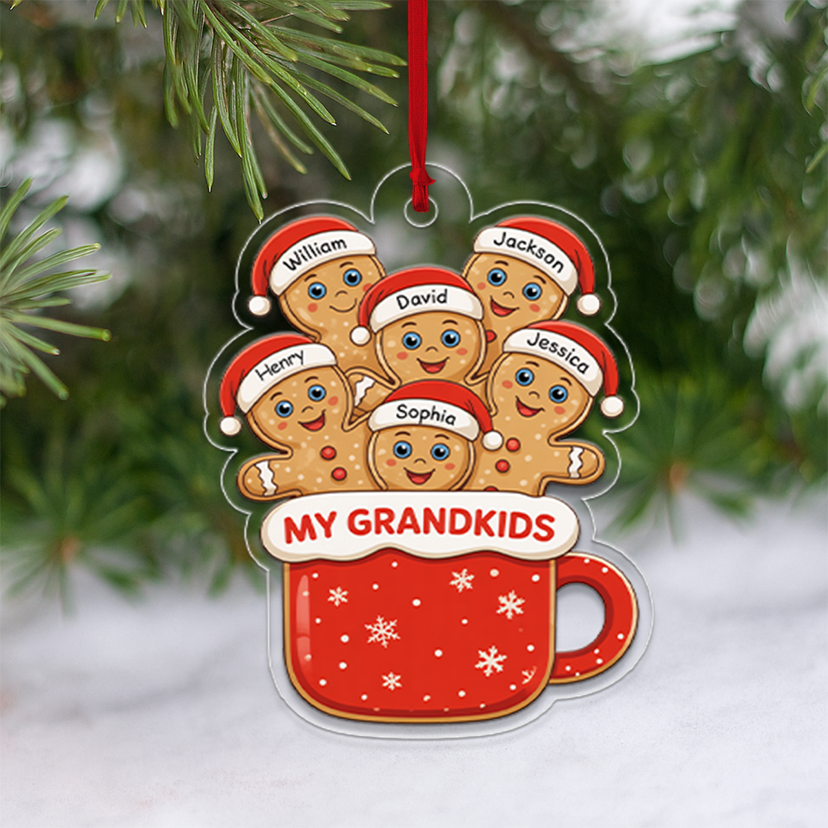 Personalized Ginger Bread Christmas Ornament2