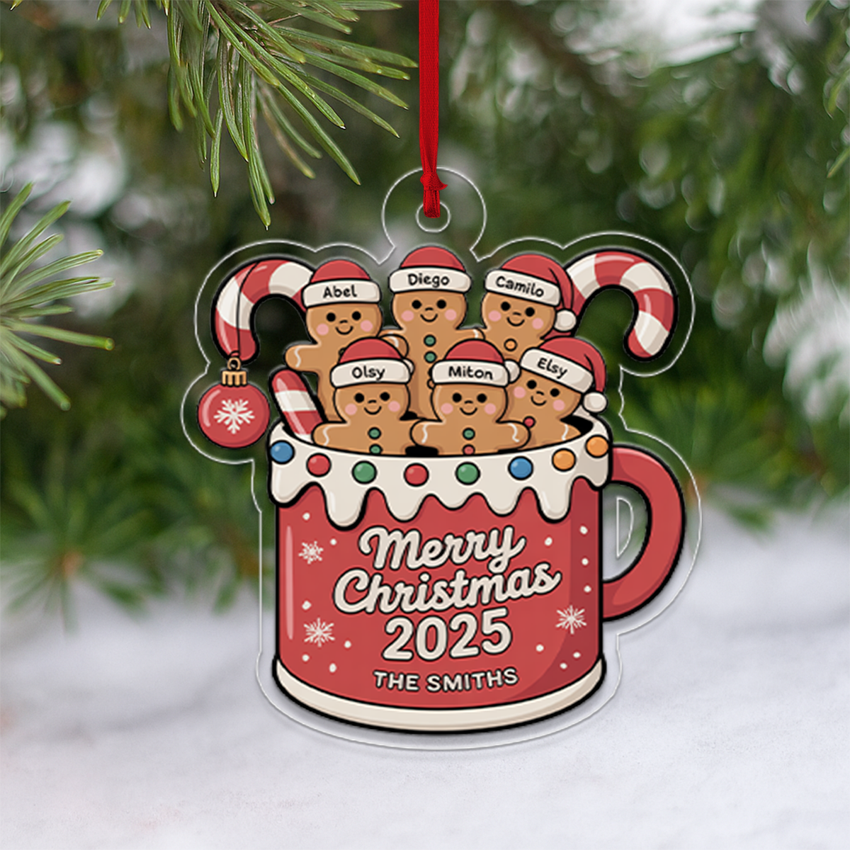 Personalized Ginger Bread Christmas Ornament