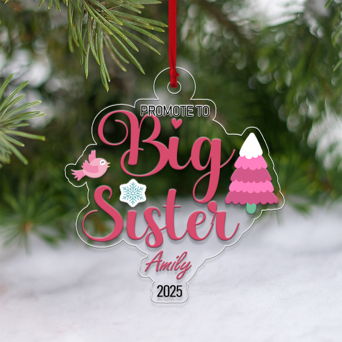 Custom Name Big Sister For Family